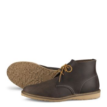 Red Wing Weekender Chukka in Concrete Rough & Tough Leather Laarzen Heren Chocola - 3324